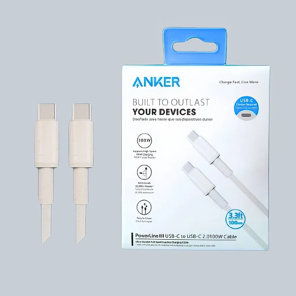 Anker Coby USB-C to Cable — Anker Coby heavy-duty USB-C to USB-C charging cable