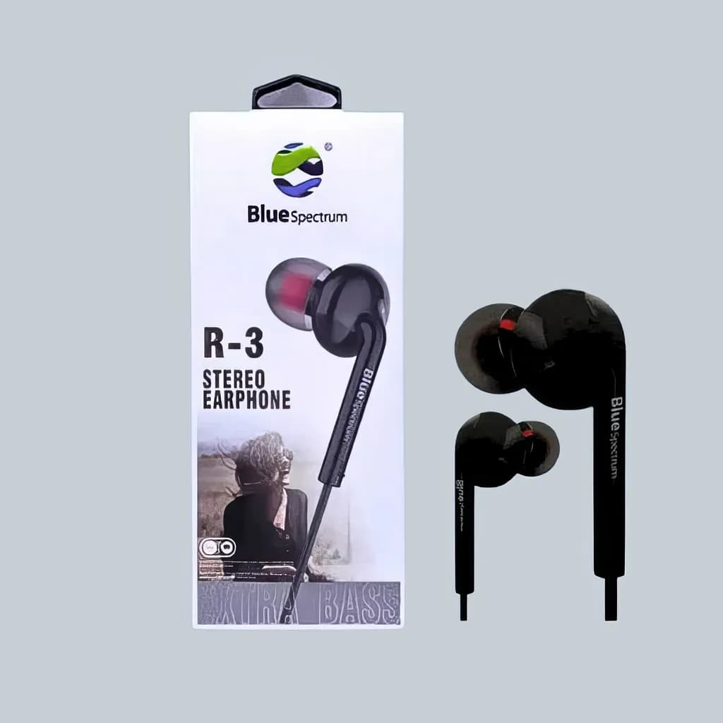 Blue Spectrum R-3 In-Ear Headphone — Blue Spectrum R-3 clear voice built-in mic in-ear headphone