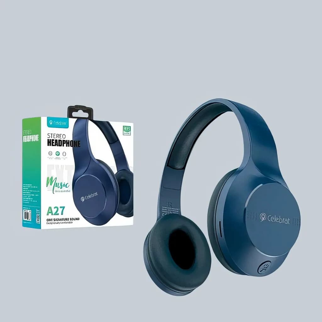 Celebrat A27 On-Ear Headphone — Celebrat A27 wireless Bluetooth foldable over-ear headphone