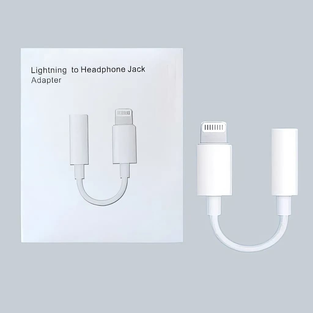 Generic Lightning to AUX Female — Generic Lightning male to 3.5mm female jack AUX adapter