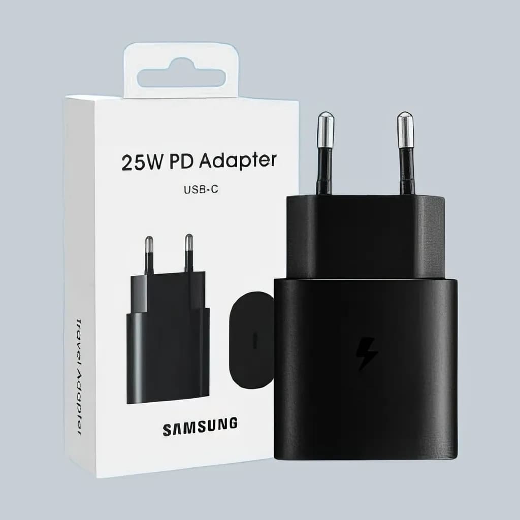Generic Samsung USB-C 25W Plug — Generic Samsung style 25W USB-C Super Fast Wall Charger