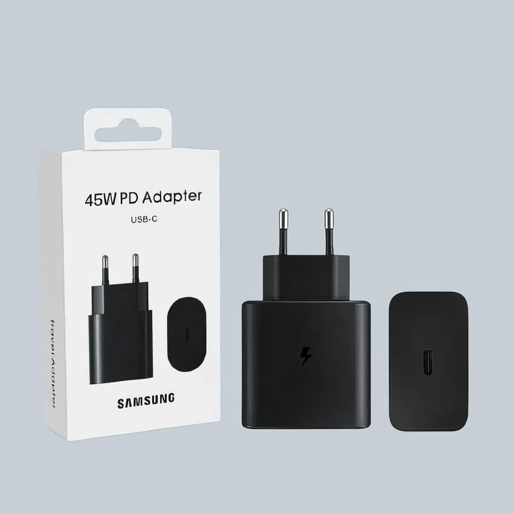 Generic Samsung USB-C 45W Plug — Generic Samsung style 45W USB-C Super Fast Charging Plug