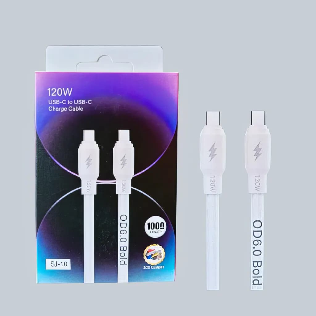 Generic USB-C to Lightning 120W Cable — Generic 120W heavy duty zinc alloy fast cable Type-C to Lightning