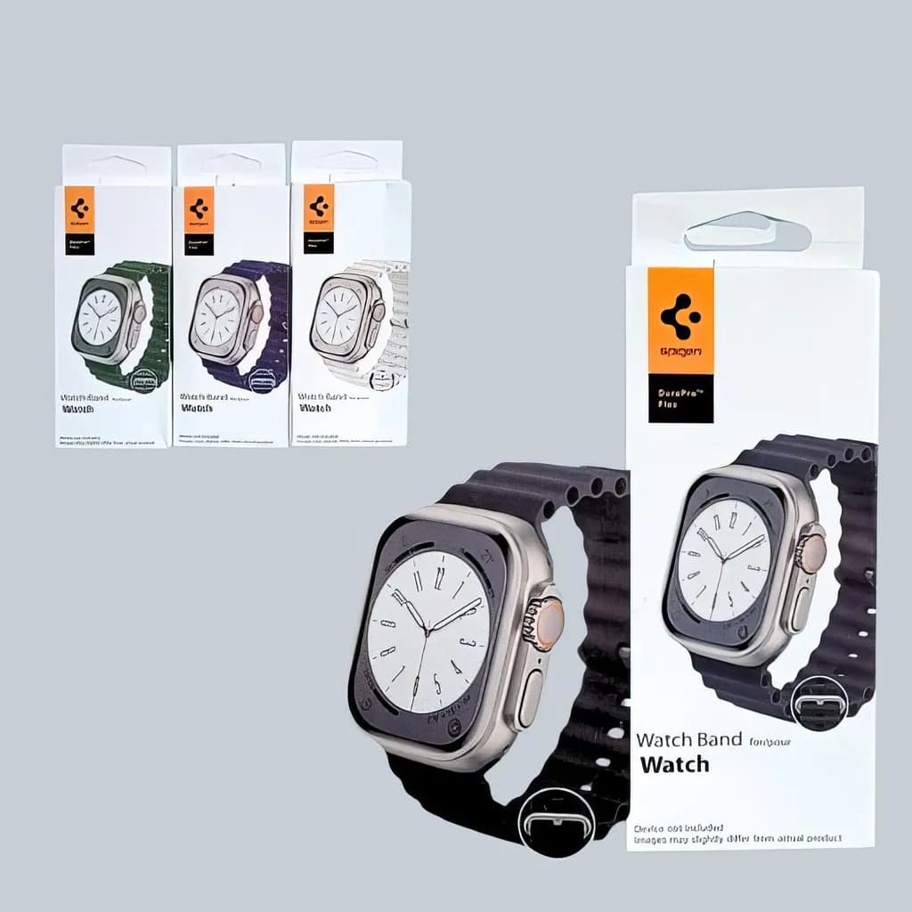 Spigen Smartwatch Strap Silicon — Spigen soft durable silicone sport band for smartwatch