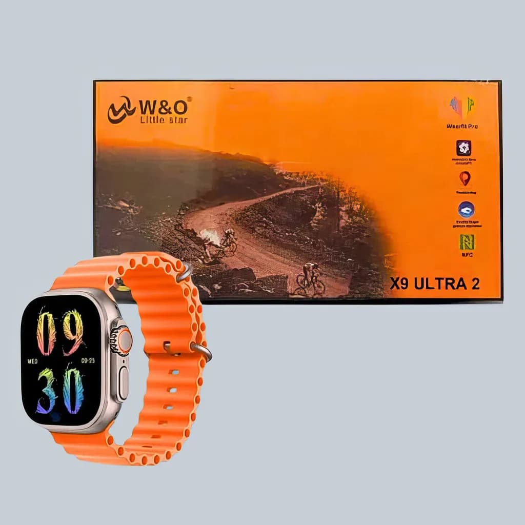 W&O X9 Ultra 2 Smartwatch — W&O X9 Ultra 2 series 9 smartwatch with health sensors and dual straps