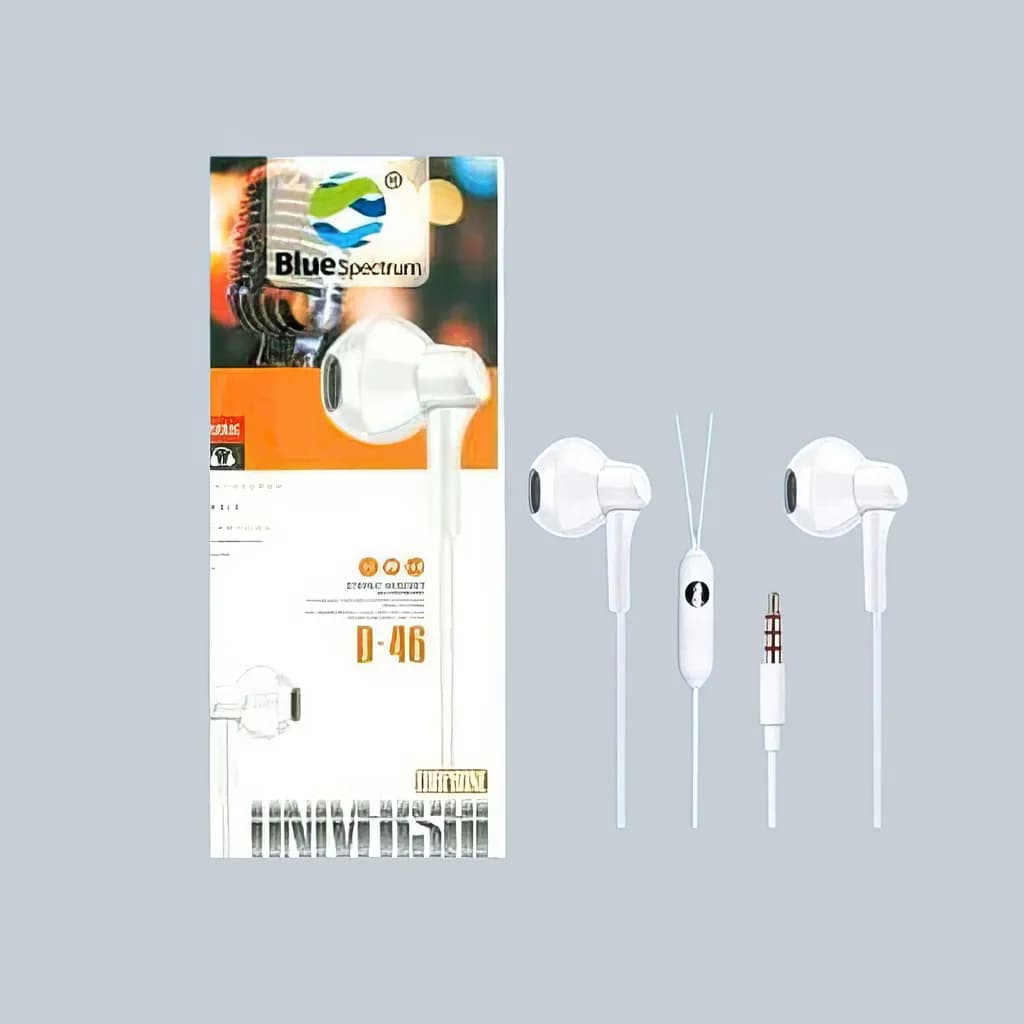 Blue Spectrum D-46 In-Ear Headphone — Blue Spectrum D-46 dynamic sound in-ear wired earphone